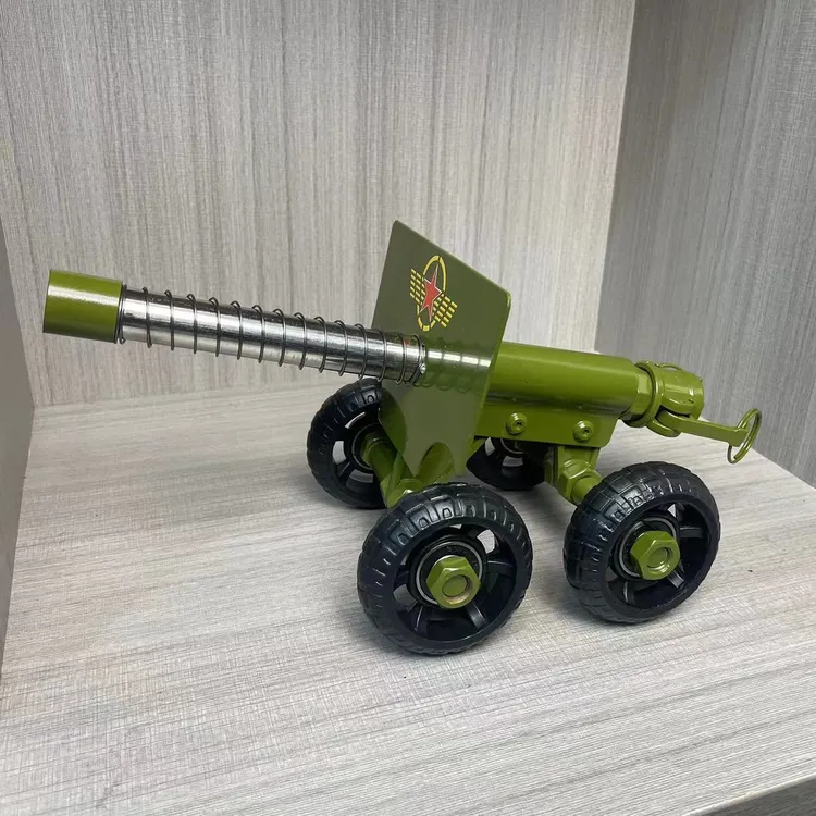 新品手工制作减震大炮小钢炮意大利炮回膛金属摆件过年