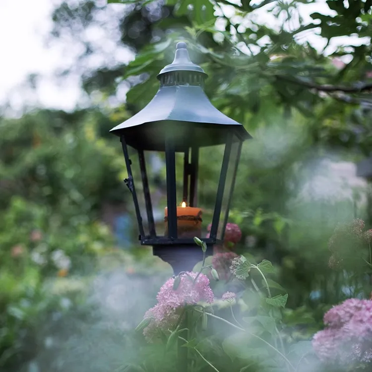 掬涵草坪灯庭院灯户外景观花园复古立杆烛台路引灯蜡烛庭院装饰品