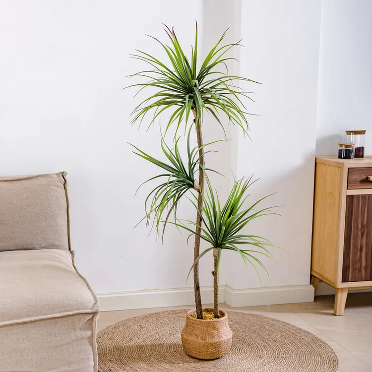 掬涵轻奢仿真绿植龙舌兰千年木植物室内客厅家居装饰落地盆景【荐】