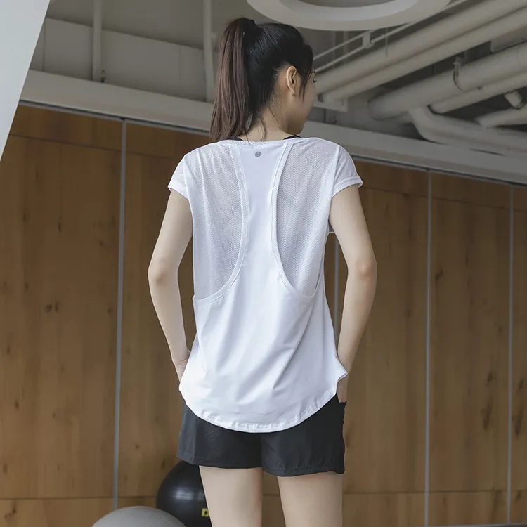 跑步套装女健身房瑜伽服宽松透气无袖夏季运动速干衣薄款性感高端
