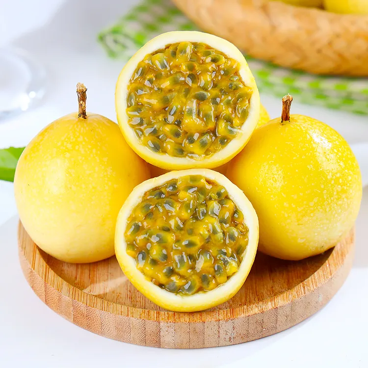 广西钦蜜9号黄金百香果15枚 新鲜水果放皱吃酸甜可口j