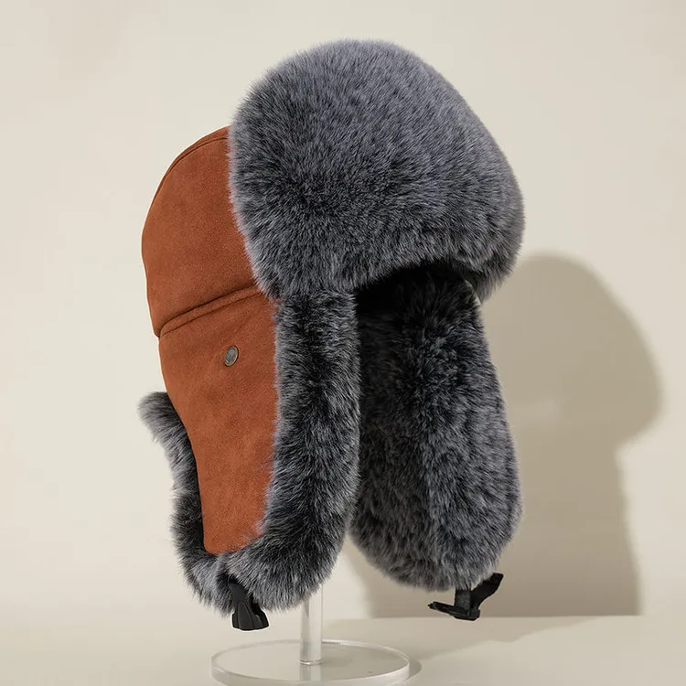 （56-59头围）深冬冬款加绒加厚户外防风防寒男女同款雷锋帽