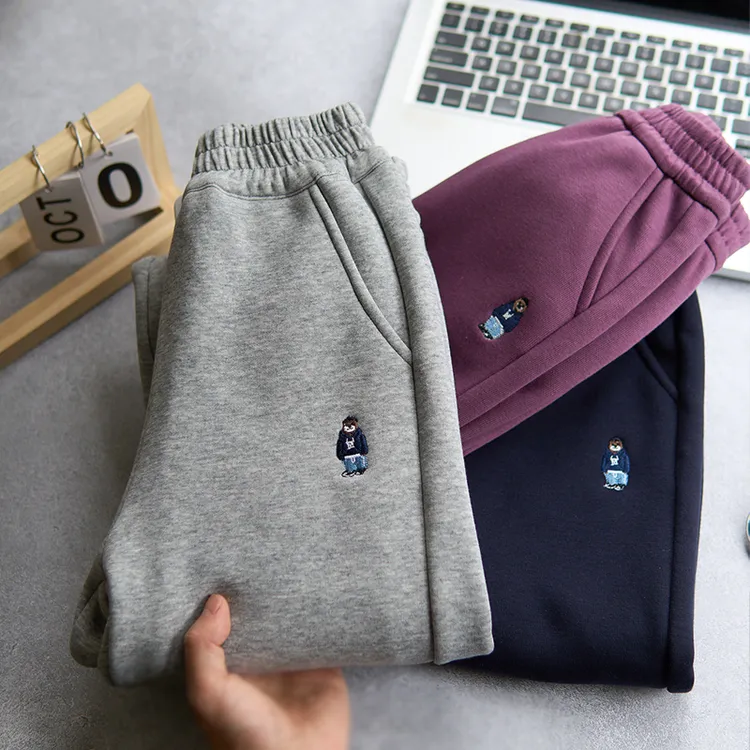 辰妈儿童校园神裤运动卫裤秋冬加绒男女童百搭休闲校服裤束脚宽松