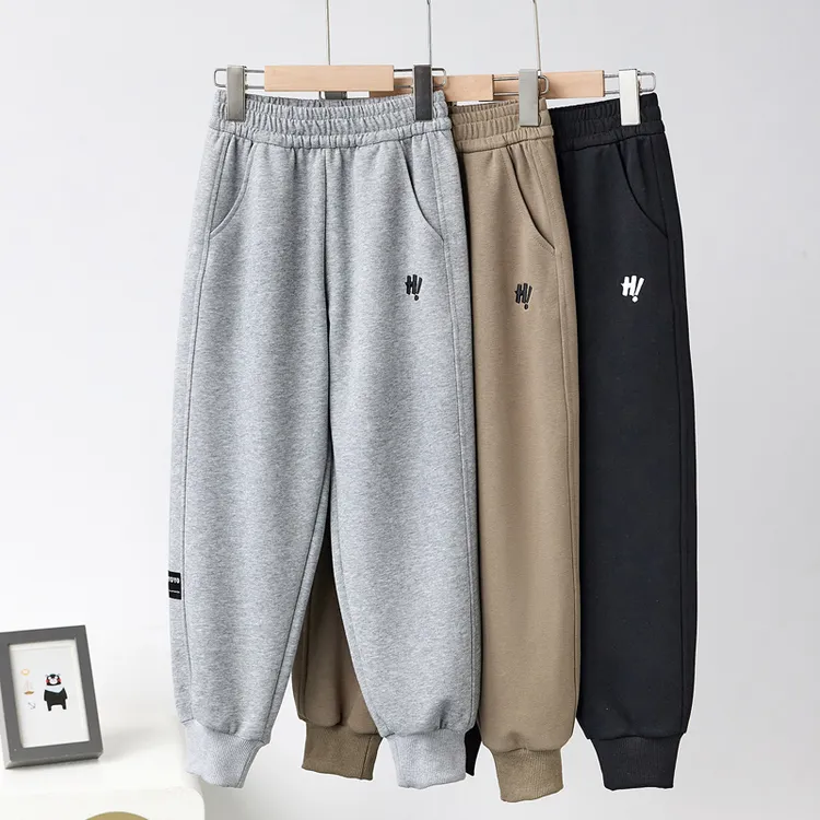 辰妈男童卫裤春夏秋冬加绒校园束脚裤儿童百搭运动裤中大童休闲裤