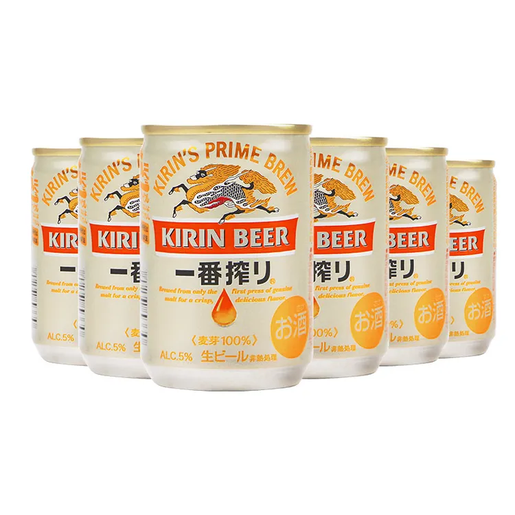 日本进口 麒麟啤酒135ml*6罐 迷你罐口杯啤酒大麦麦芽酿造