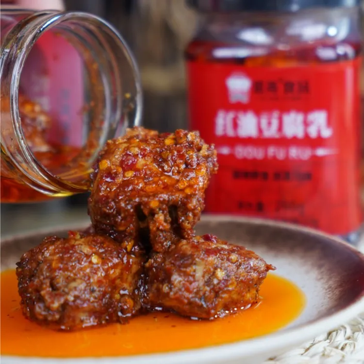 川味经典食品 麻辣红油豆腐乳210g/瓶包装农家香辣美味搭配下饭菜