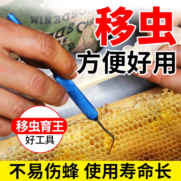 养蜂移虫针移虫笔蜜蜂专用工具批发全套牛角羊角手工双头不锈钢