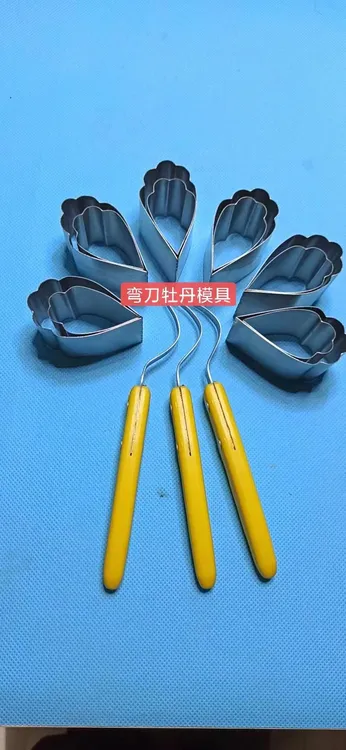 新款多功能弯刀牡丹花工具