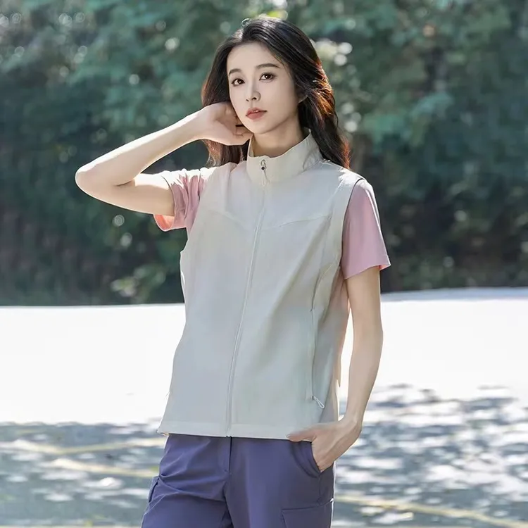 防晒速干马甲男女夏季凉感透气无袖背心户外运动休闲