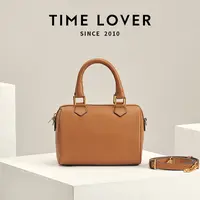 TIMELOVER2025新款波士顿包百搭时尚经典真皮单肩斜跨枕头女包b