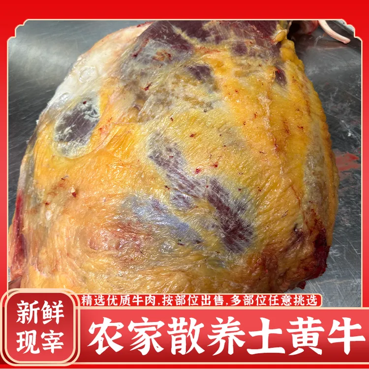 云南弥勒农家散养土黄牛现杀现发生牛肉 牛腩牛腱子肉 包邮