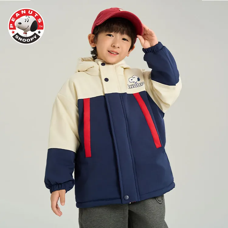史努比新款加绒派克服外套