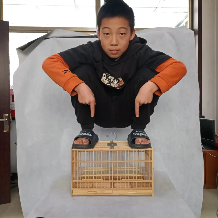 双格鸟笼40*22*24厘米1.1丝距通用型适合各种小型鸟