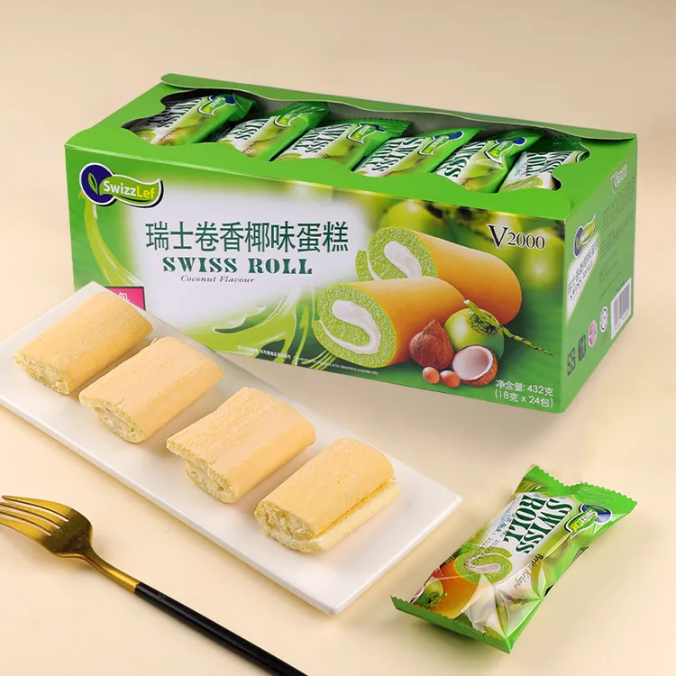 V2000瑞士卷 面包432g