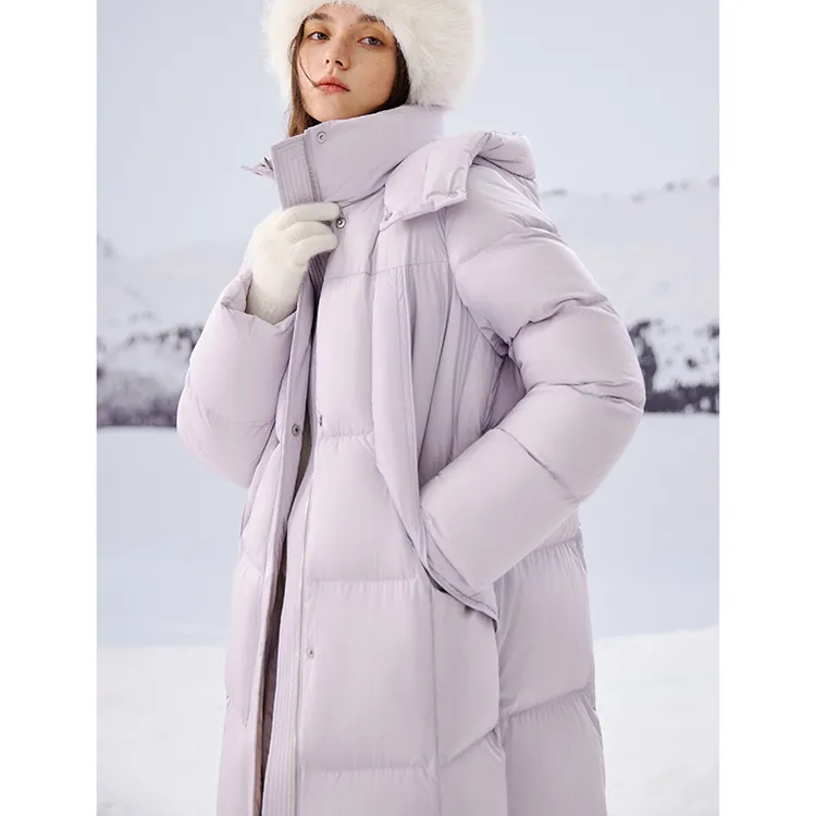 自巧小个子女装穿搭高级感连帽保暖羽绒服挡风御寒外套 24ZQ94079