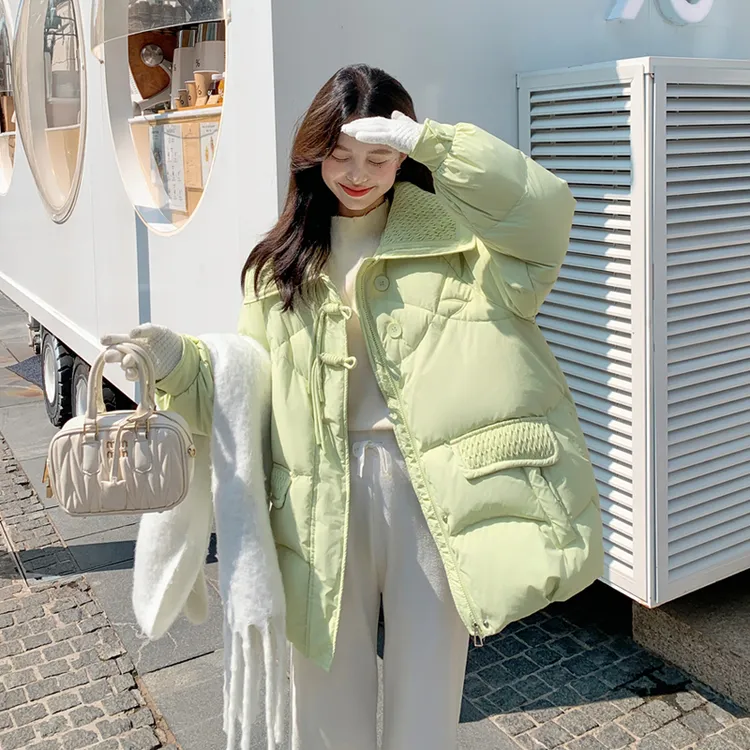 8802薄款胖mm加肥加大码羽绒服小香风显瘦轻薄短保暖大码羽绒服