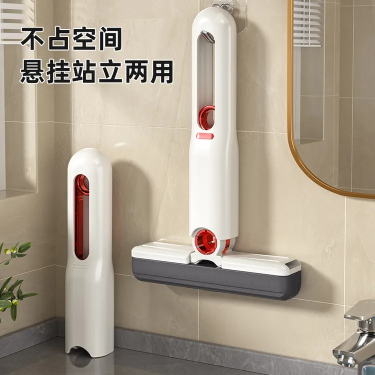 迷你小拖把海绵拖把家用免手洗桌面玻璃清拖把卫生间夹缝吸水拖布