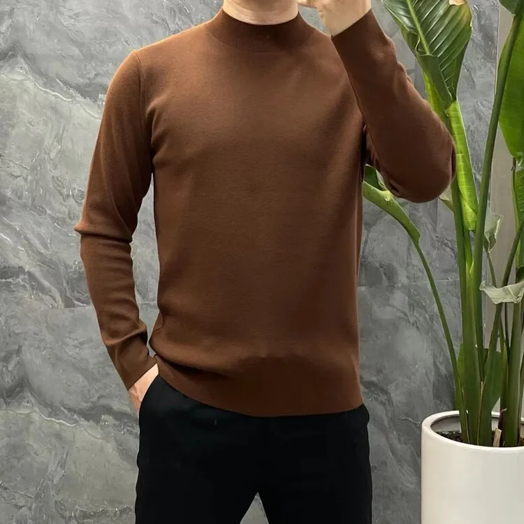 【可机洗】【精纺含绵羊毛】轻商务男装高品质男士加厚针织羊毛衫