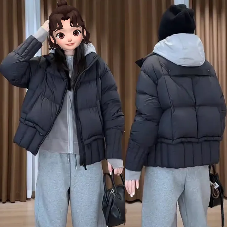 2024冬季新款大码女装加厚保暖羽绒服外套胖妹妹显瘦宽松百搭上衣