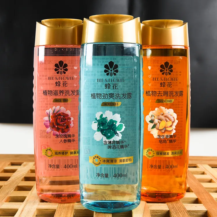 蜂花洗发水植物去屑洗发露400ml 滋养健发修护劲爽无硅油清爽柔顺