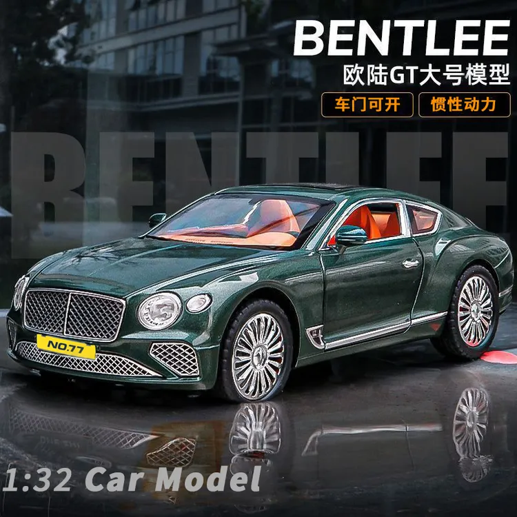 1:32宾利车模欧陆GT仿真开门汽车模型儿童玩具车豪车摆件男孩礼物