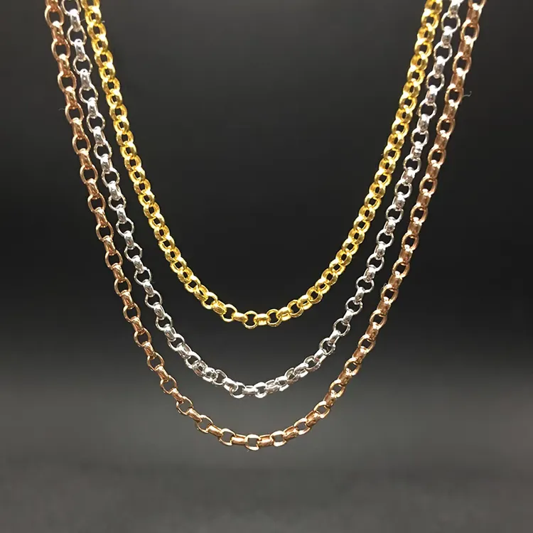 日本工艺18K金项链可调节珍珠链Au750针式O字锁骨链素链百搭时尚