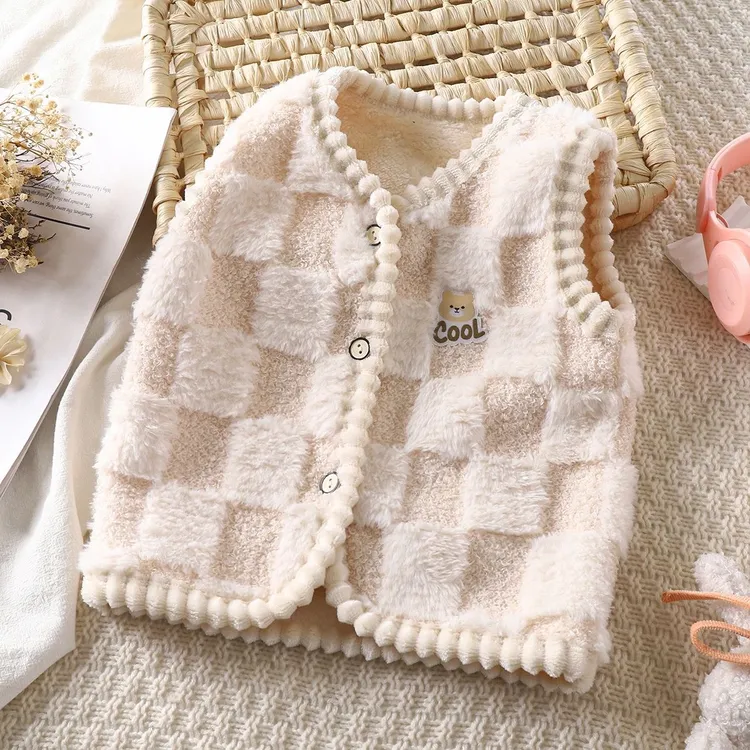 新款儿童马甲宝宝秋冬加厚背心婴幼儿男女童保暖双面绒坎肩内外穿