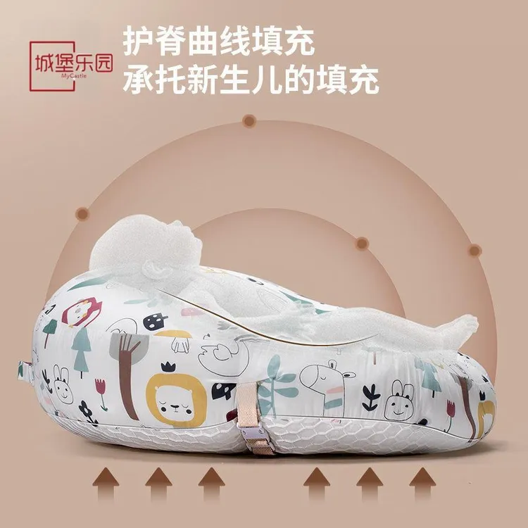 城堡乐园婴儿防吐奶斜坡垫新生儿防溢奶斜侧躺喂奶神器宝宝防呛防