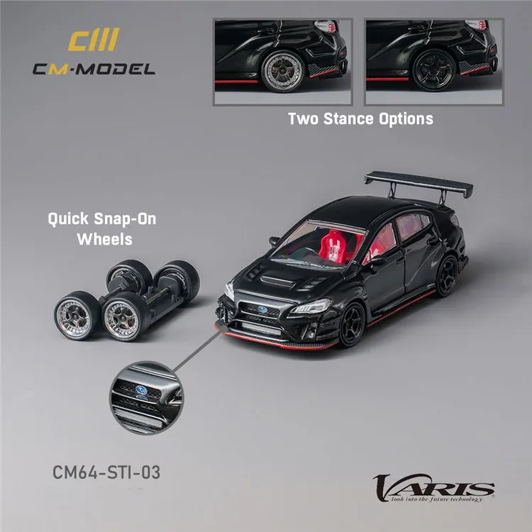CM MODEL 1:64斯巴鲁 Subaru Varis宽体改装版V.1 V.2合金车模