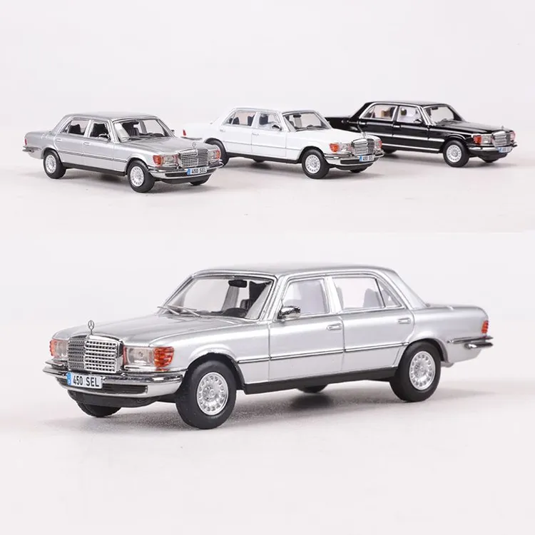 MAXWELL及物1:64 1976奔驰450SEL W116仿真合金汽车模型收藏摆件