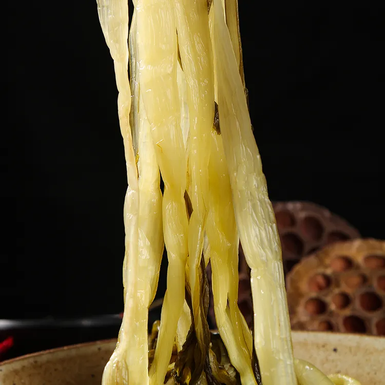 腌菜安徽特产腌制长梗大白菜老坛咸菜500g/袋脆嫩原味爽脆好吃
