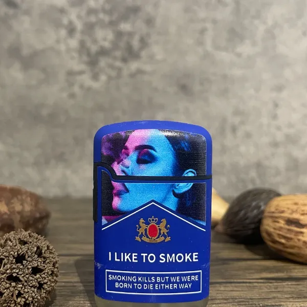 英伽潮玩【Marlboro】趣味设计高温蓝焰直冲防风防水英伽打火机
