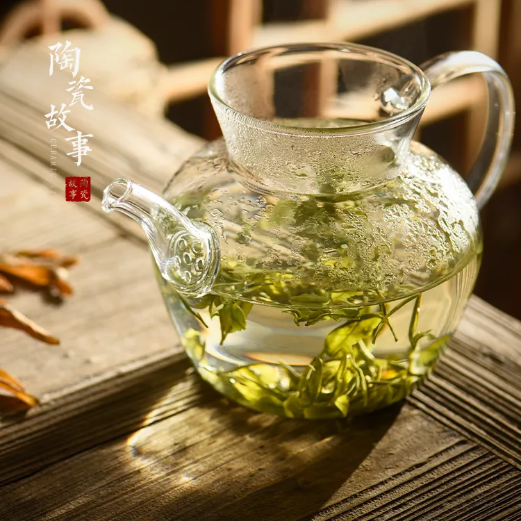陶瓷故事绿茶壶龙井毛尖玻璃手工大容量玻璃分茶器公道杯功夫茶具