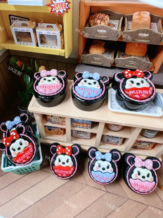 【VA定制-米妮蛋糕】树脂食玩配件