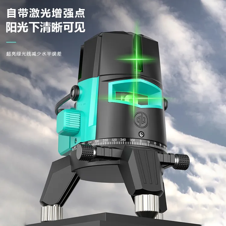 禹光德国LD进口新款室外超高亮绿光2/3/5线高精度自动安平水平仪