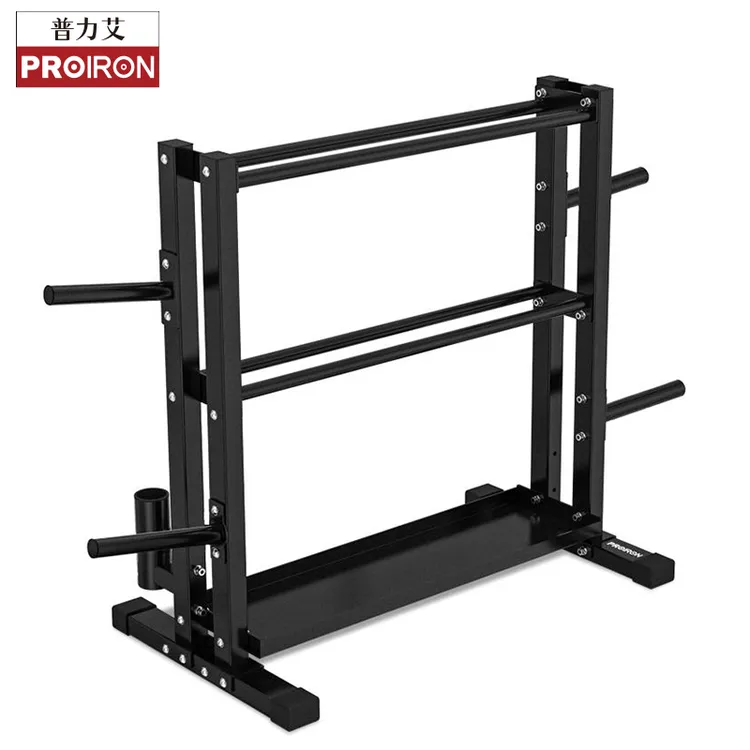 PROIRON哑铃架壶铃架家用单位健身房多功能储物收纳三层壶铃