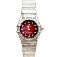 99新 Omega/欧米茄 星座/红盘/两针/石英/表径25mm/女表