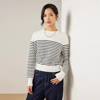 Z禾同款 休闲百搭时尚显瘦圆领套头衫毛衣女51A063780