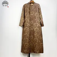 YIMEIXIU/依眉秀云纱提花重缎连衣裙 2775