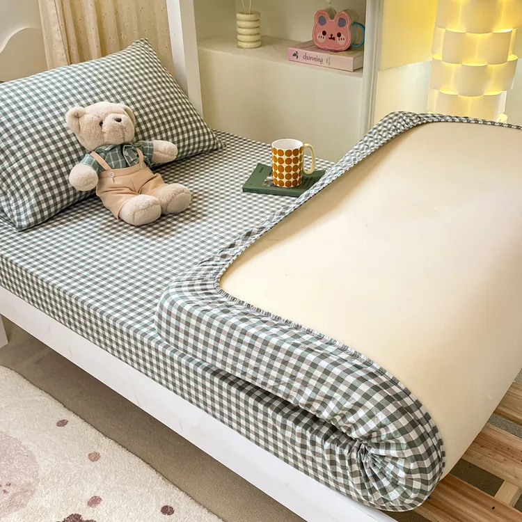 全棉床笠学生宿舍专用80×190纯棉床罩床笠保护罩单人床垫罩保护套