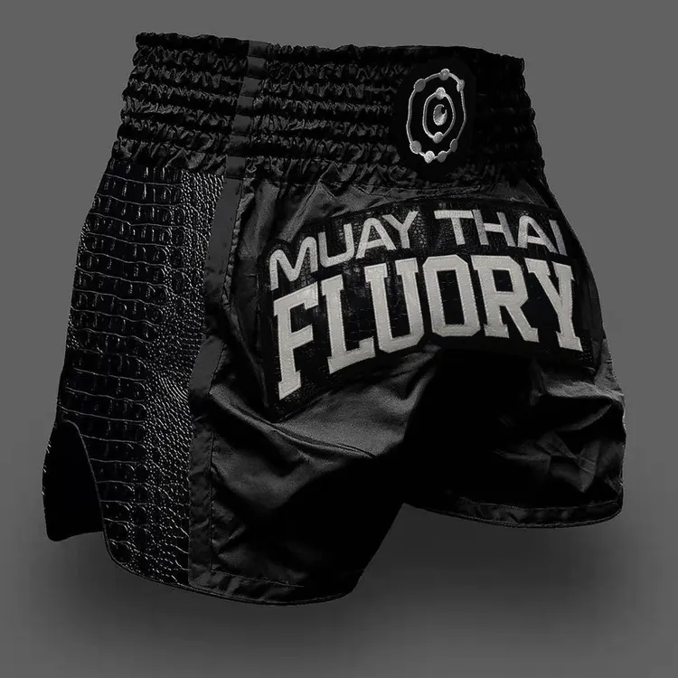 FLUORY火垒泰拳短裤儿童散打搏击综合格斗成人训练拳击泰拳短裤