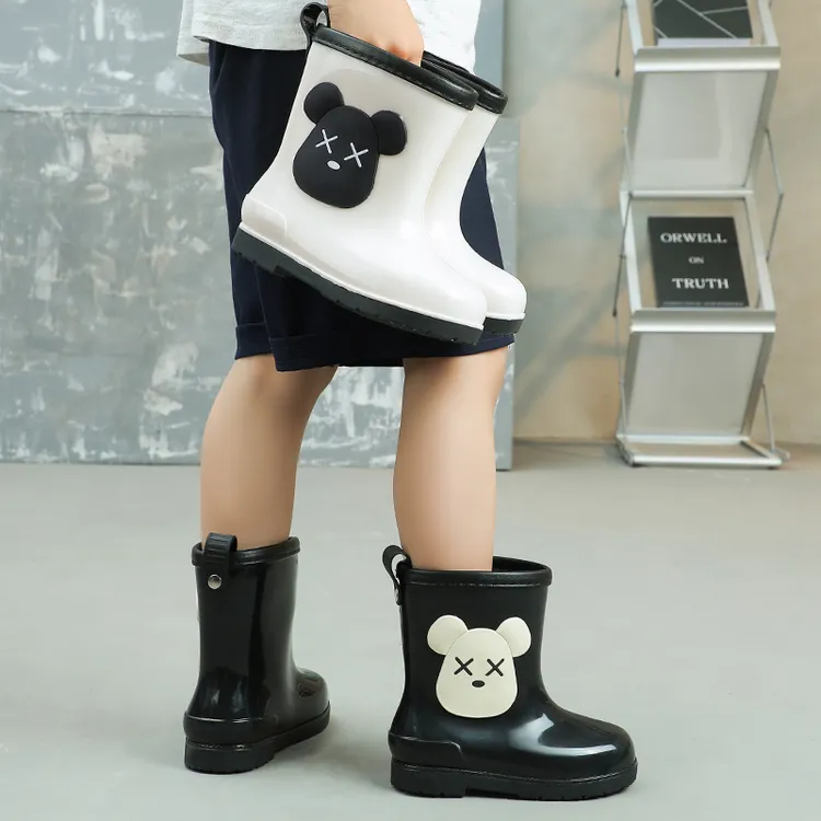 儿童雨鞋男女童雨靴卡通防滑宝宝水鞋可爱小孩水靴保暖学生防水鞋