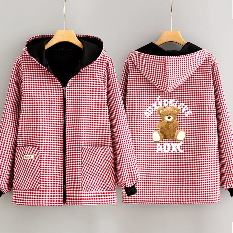 加绒加厚外穿罩衣冬季防污保暖外套新款工作服定制抗寒长袖大褂女