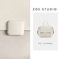 【ZOE】GQ-69321-白色轻奢女士时尚复古气质小众简约腋下斜跨包