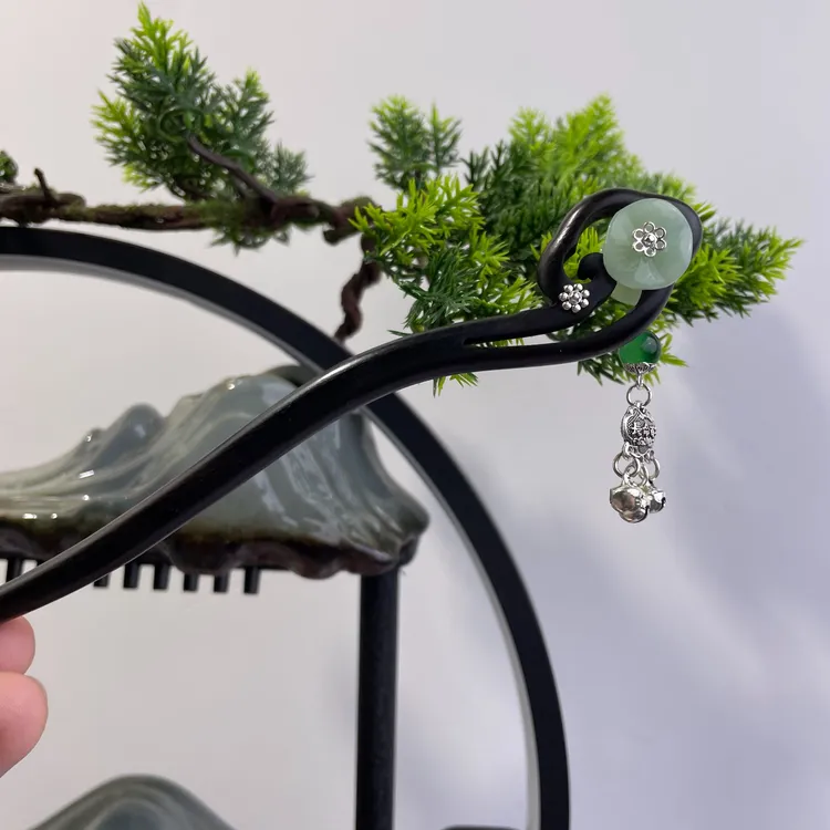紫光檀百搭发簪古风简约古典民族风手工X392