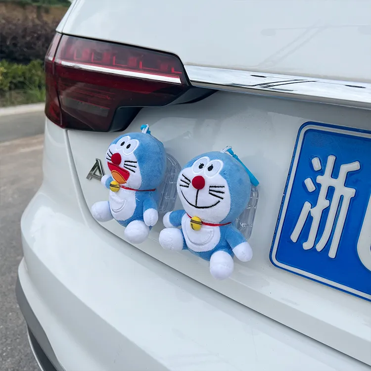 哆啦A梦汽车尾部挂件车外玩偶车载车屁股后备箱摩托电动车公仔