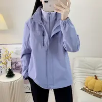 三合一两件套冲锋衣女户外运动登山服外套内胆摇粒绒上衣服秋冬款