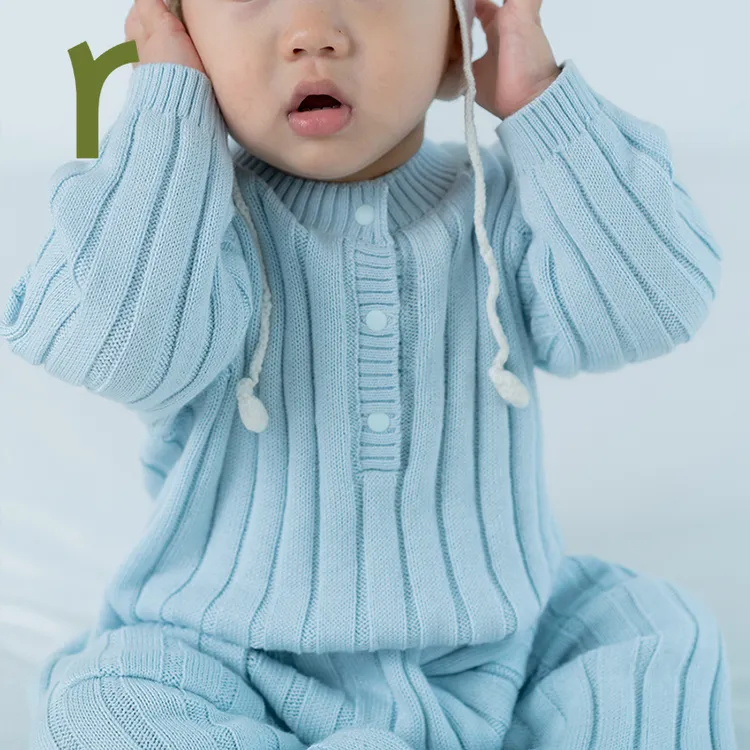 ArborTree  95%有机棉＋5%羊绒宝宝前开领连体衣 柔软亲肤秋冬款