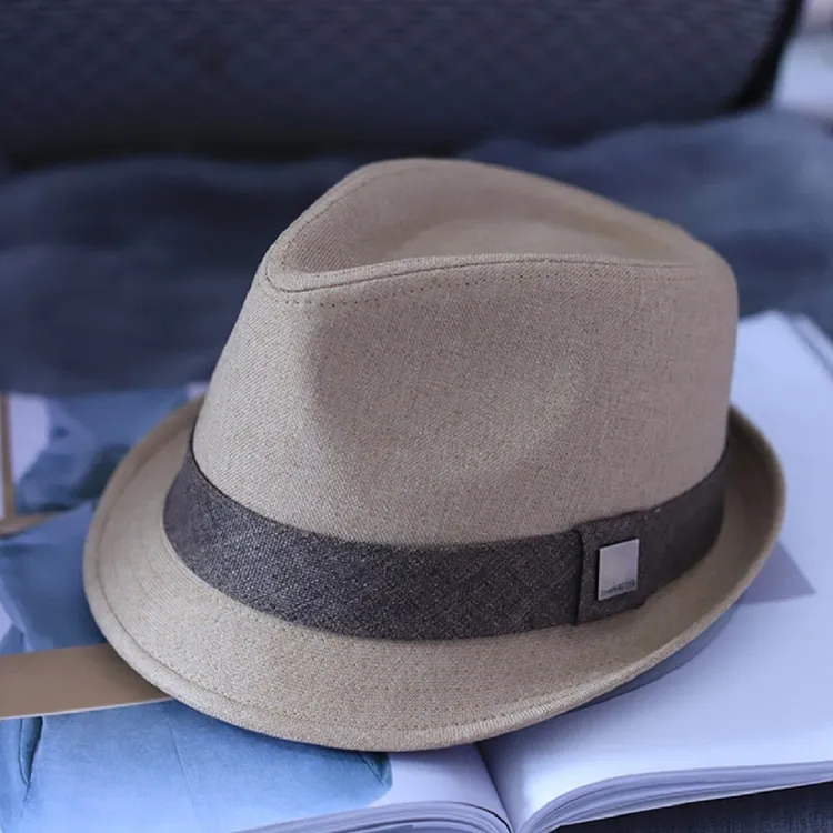 枥野高档男士礼帽英伦复古绅士帽秋冬季休闲爵士帽女中老年帽子潮