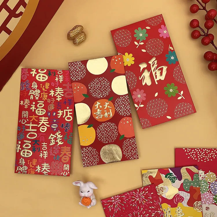 2026马年春节传统红包袋个性创意大吉大利儿童压岁通用长款利是封